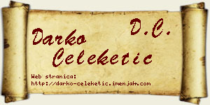 Darko Čeleketić vizit kartica